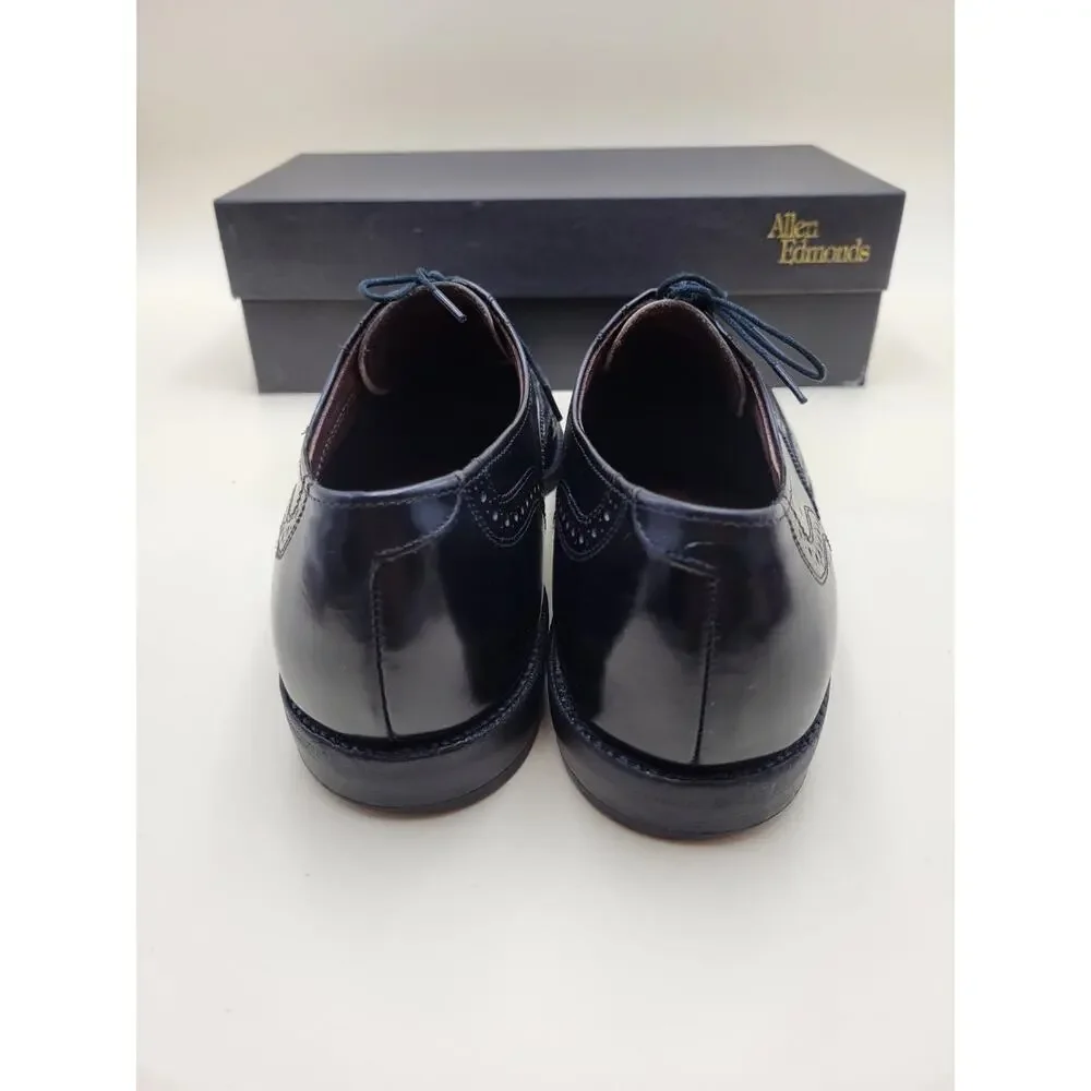 Allen Edmonds Lloyd Men's Wingtip Oxford Dress Shoes Black Leather 10.5 B 58080